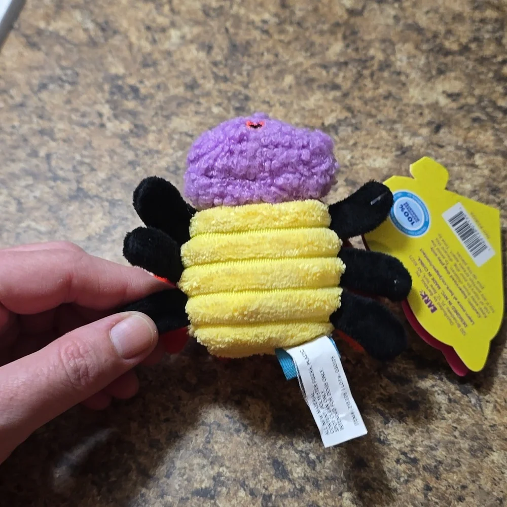 Bark Sweetie Fly Plush with Red‎ and Purple Size Small 0-20 Pounds NWT